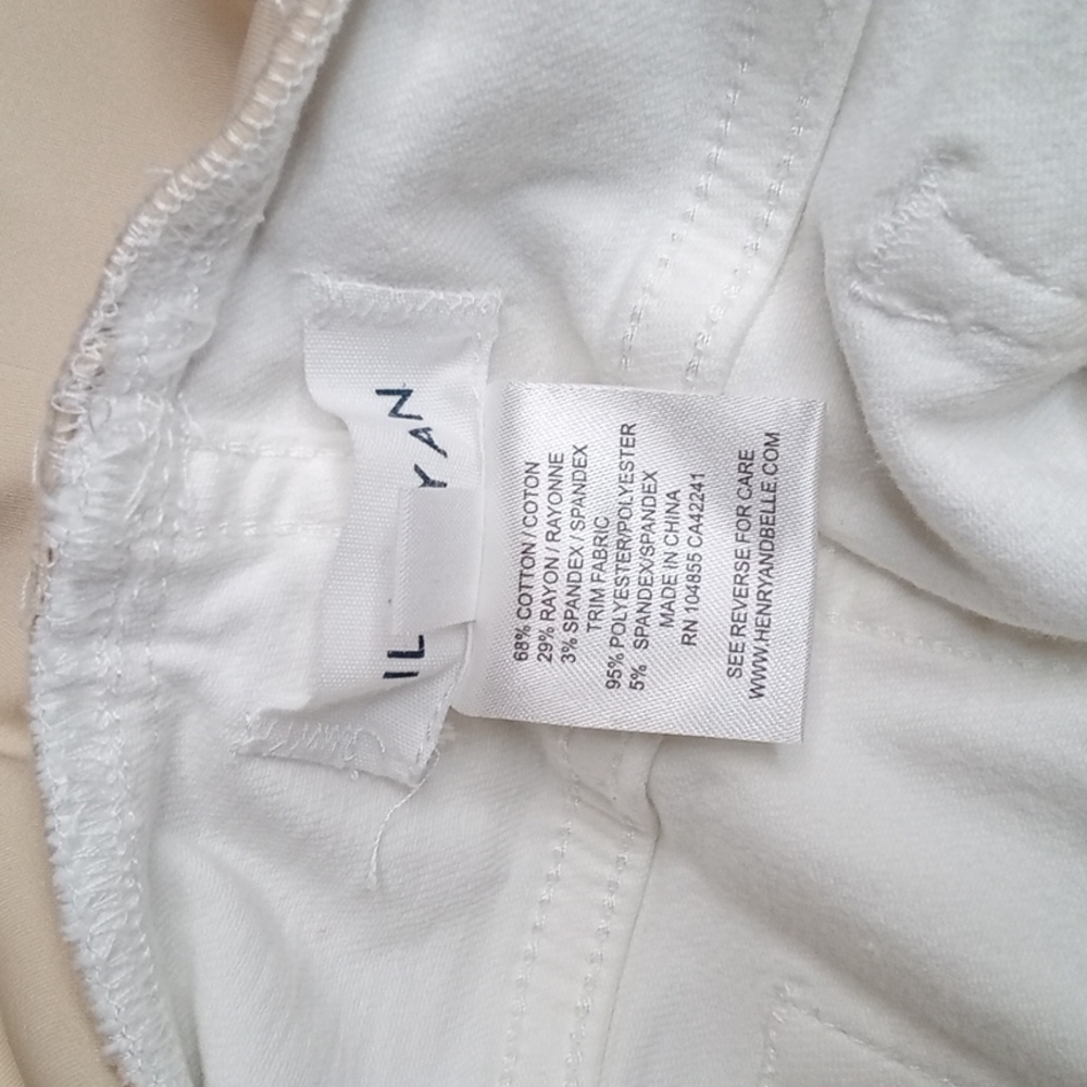 Lila Ryan Kent Maternity White Cuffed Cropped Capri Skinny Jeans. Sz 29 - Picture 7 of 8